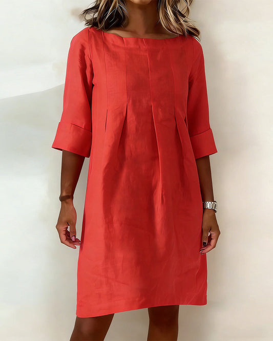 Kleid Casual Leinen Shift
