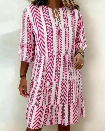 Kleid Geometrisches Muster Träger