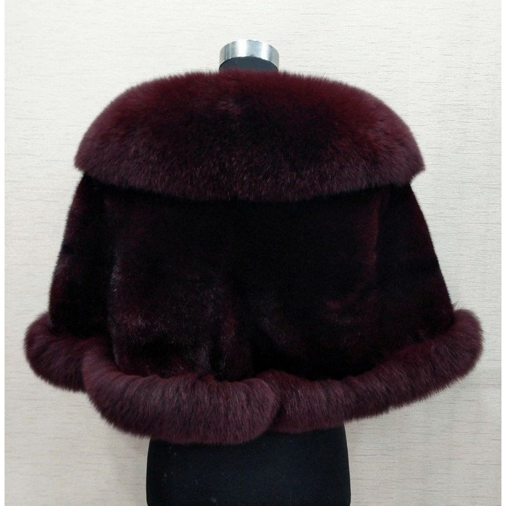 Faux Fur Winter Shawl for Women - Alina