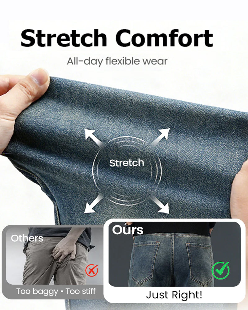 Hose Herren Mittelhoher Bund Vintage