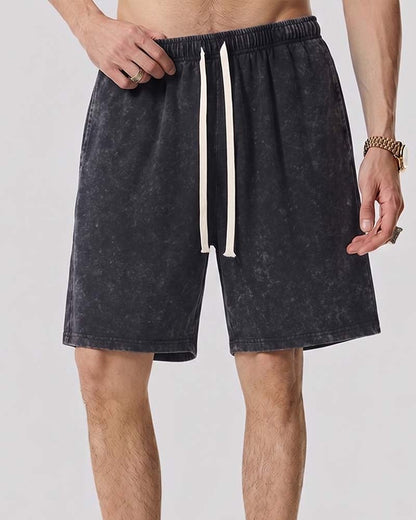 Shorts Gewaschen Vintage Terry Schlaufe
