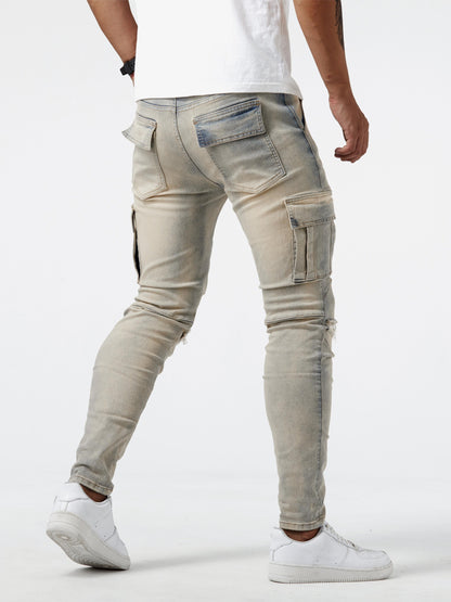 Grey Cargo Jeans - Max