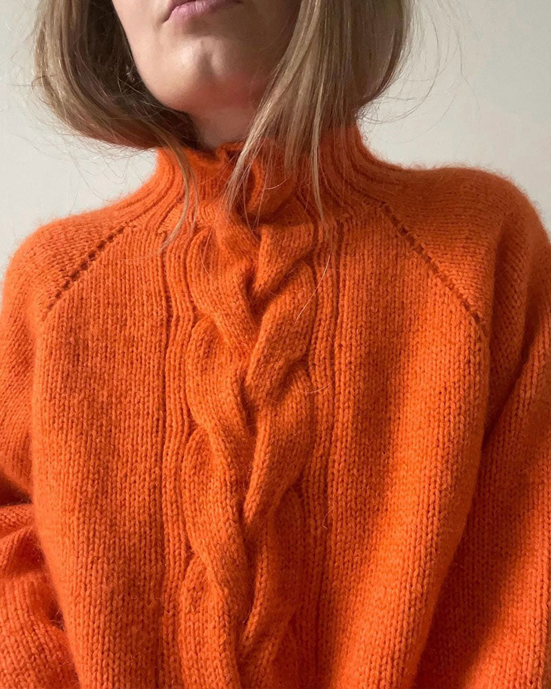 Pullover Rollkragen Raglan Ärmel