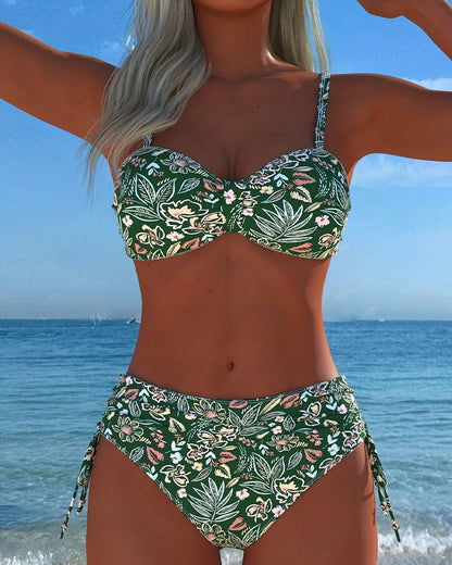 Bikini Blume-Geteilt String