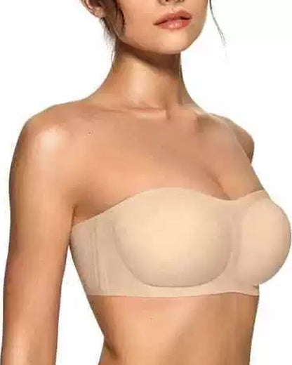 Bh Trägerlos Einfarbig Push-Up