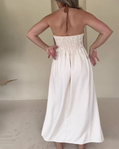 Kleid ein sexy ärmelloses bedruckt