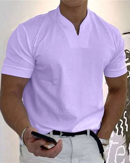 T-Shirt Herren Gentlemans Business Kurzarm Fitness