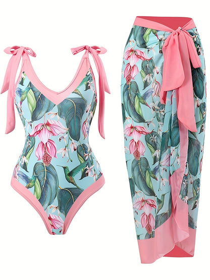 Floral print swimsuit - Anna