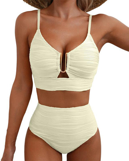 Bikini Damen Hochbund Push-Up