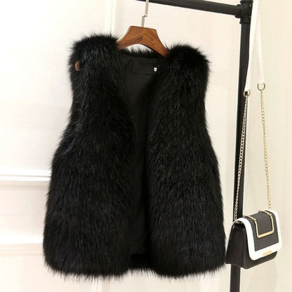 Faux Fur Vest for Women - Alda