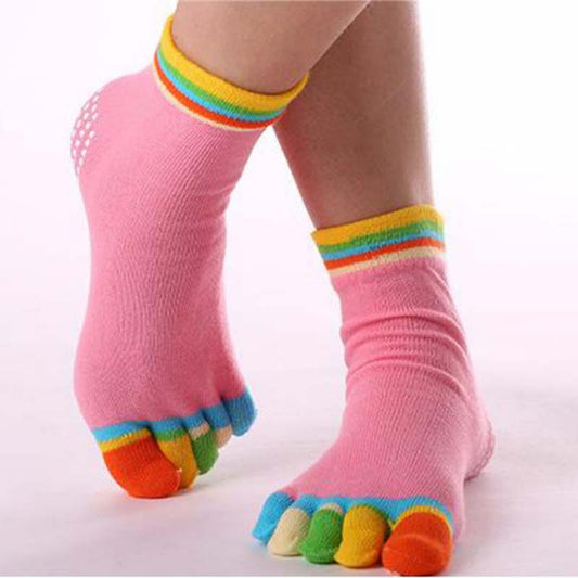 Lässige 5-Finger-Socken Rosa