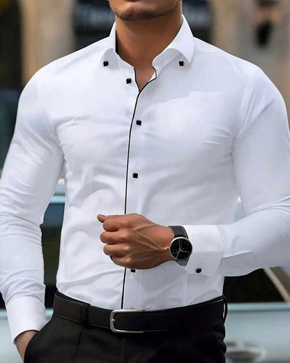 Hemd Business Slim-Fit Langarmelig