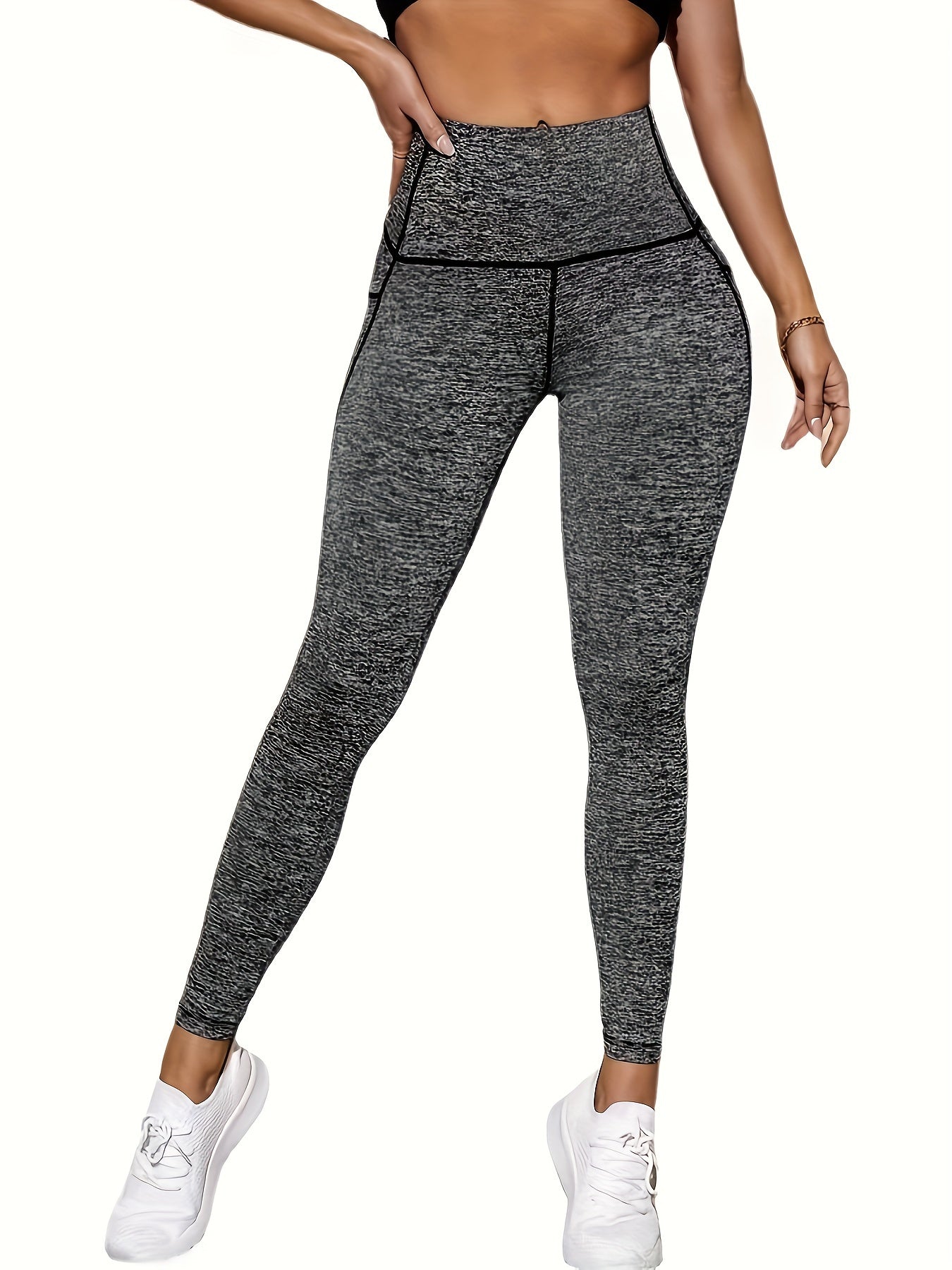 High quality grey yoga pants - Lisa