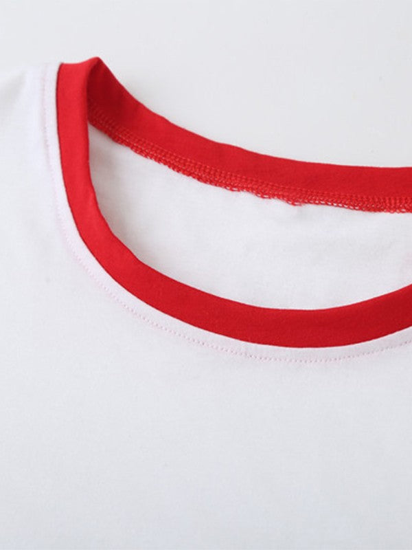 Weißes Y2k Babygirl Crop Top