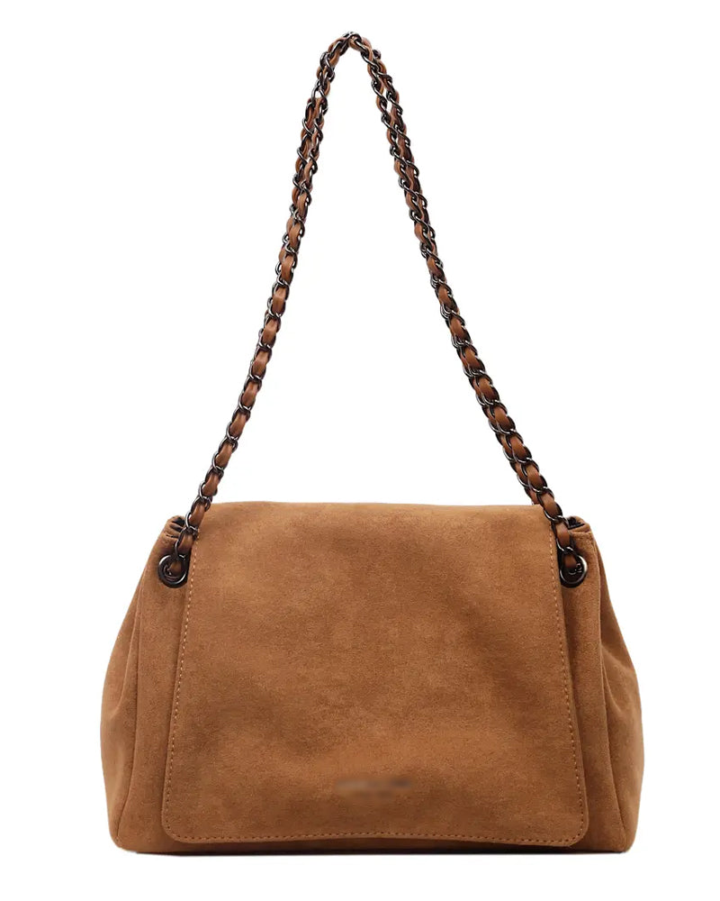 Tasche Einfach Wildleder Umhängetasche Schulter