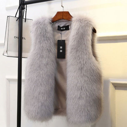 Faux Fur Vest for Women - Alda