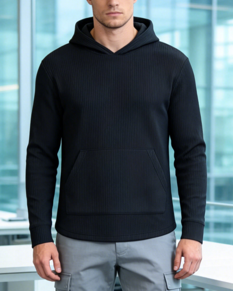 Sweatshirt Kapuze Waffelstrick Freizeit