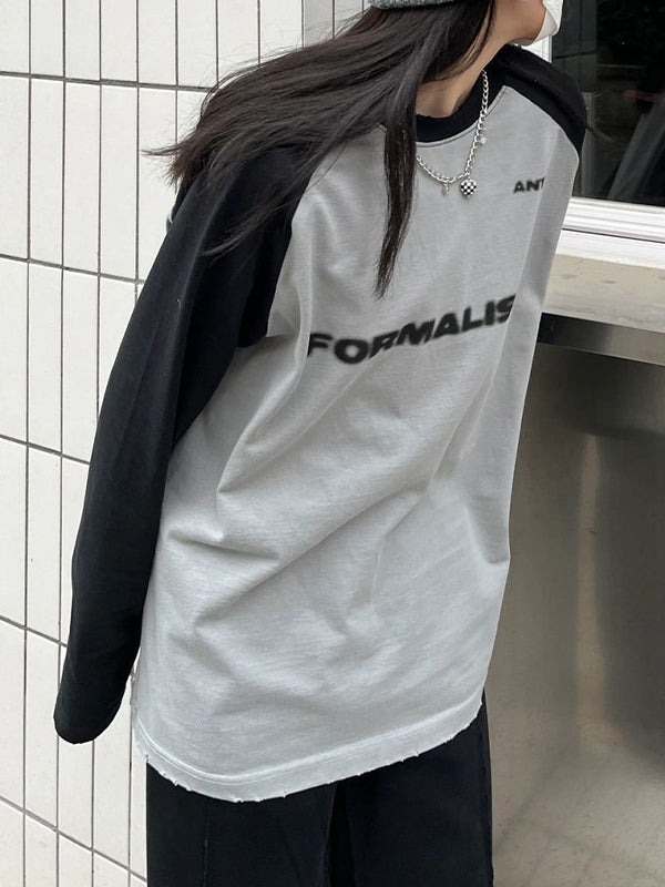 Vintage Striped Street Loose Sweatshirts