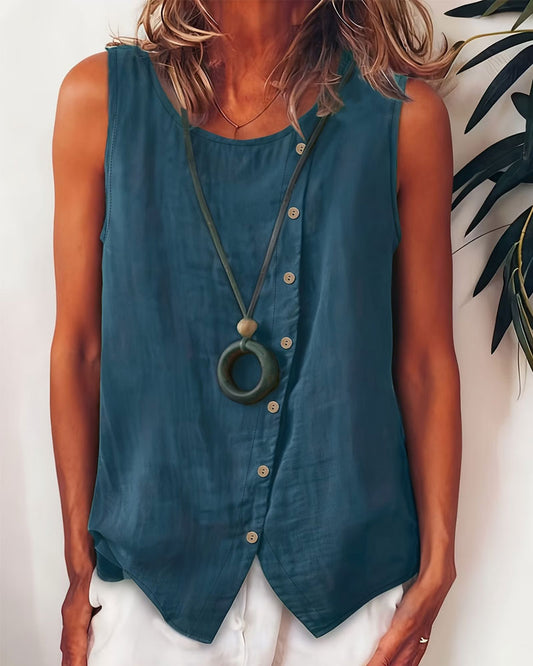 Tanktop A Casual Knopfleiste