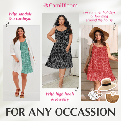 🎉50% Rabatt 🛍️ Camisole-Kleid mit Blumenmuster