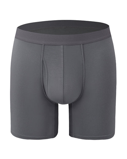 Herren Einfarbig Bambusfaser Dehnbare Boxershorts, Atmungsaktive Bequeme Unterwäsche Für Den Täglichen Gebrauch, Lässige Herren Unterwäsche Für Alle Jahreszeiten
