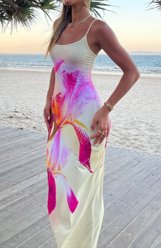 Jazmín Maxikleid – Zitronengelb