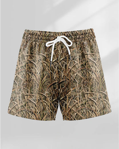 Knielange Shorts Mit Kordelzug – Lässig Bedruckt