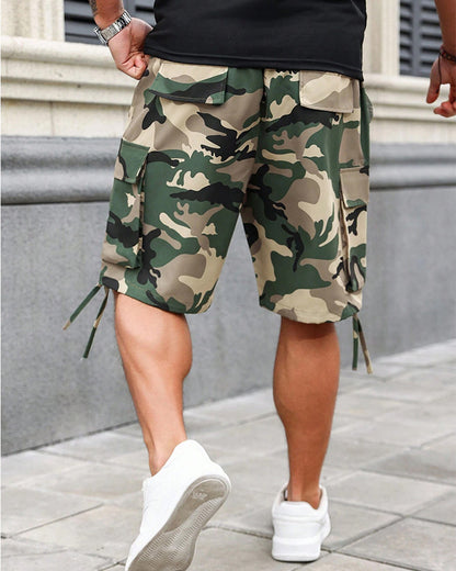 Hose Mit Taschen Camouflage Cargo