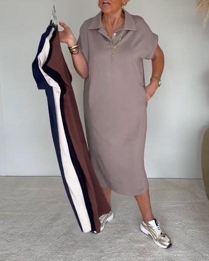 Kleid Casual Locker Polokragen
