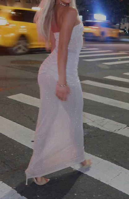 Triana Maxikleid Champagner