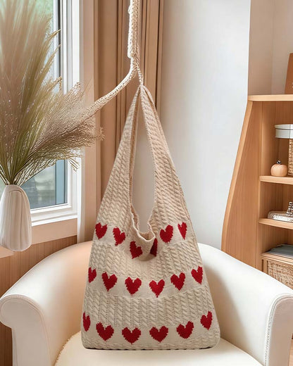 Tasche Wolle Gestrickt Achsel