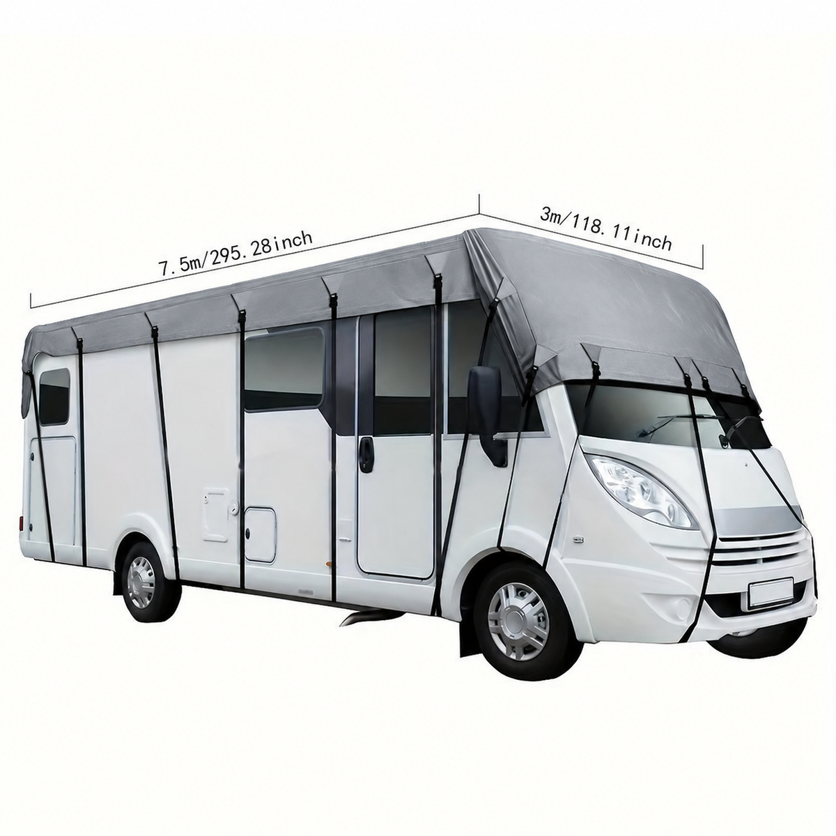 🎃Halloween-Angebot: 50 % Rabatt!🚐Dachabdeckung für Wohnwagen und Wohnmobile – 210D Oxford-Gewebe mit sicheren, verstellbaren Gurten