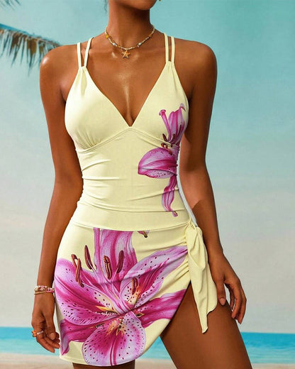 Badekleid Sexy Gedruckt