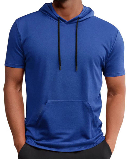 T-Shirt Kapuze Schnell Trocknen Kurzarm