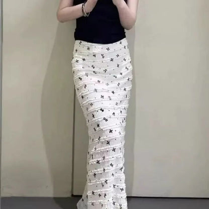 Floral Lace Maxi Skirt for Women - Olimpia