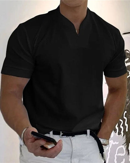 T-Shirt Herren Gentlemans Business Kurzarm Fitness