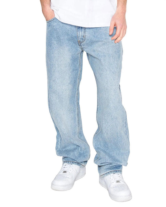 Herren Hose Alles Passt Einfarbig Denim