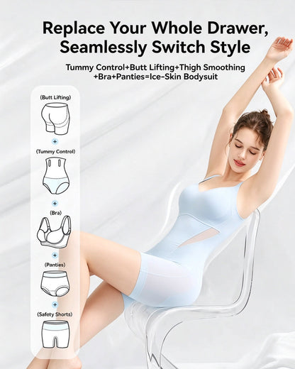 Kühlender Bauchkontroll Po-Lift Shapewear Bodysuit