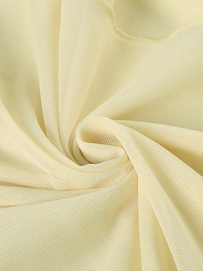 Gelbes Y2k American Floral Print Two Piece Set