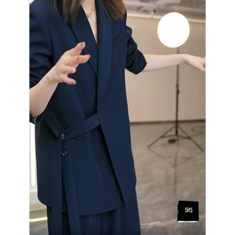 Blazer and Wide Leg Pants Set for Women - Ines