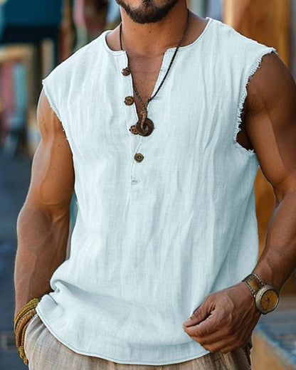 Tanktop Herren Lässig Einfarbig
