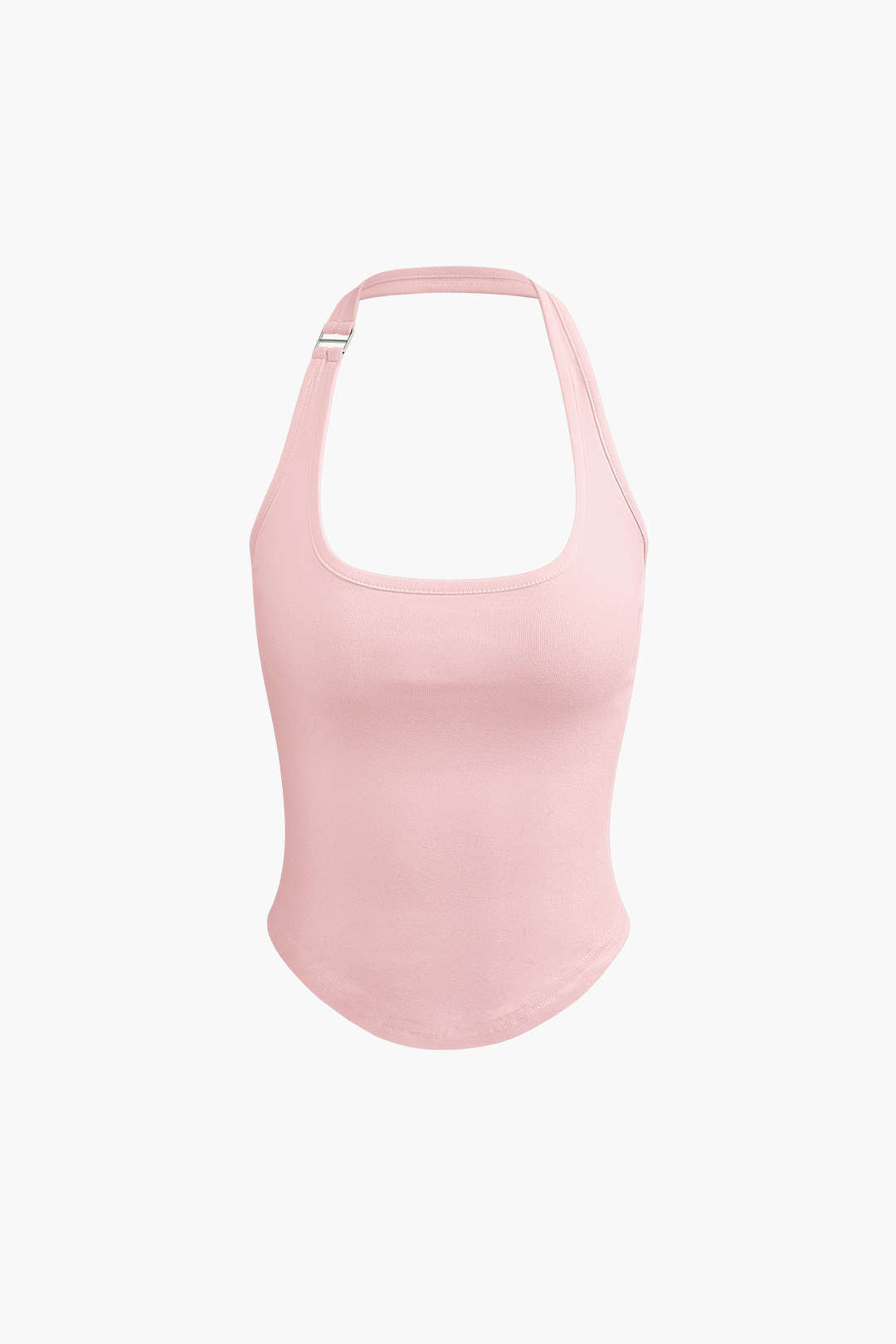 Klassisches Halter Geschwungenem Saum Tanktop