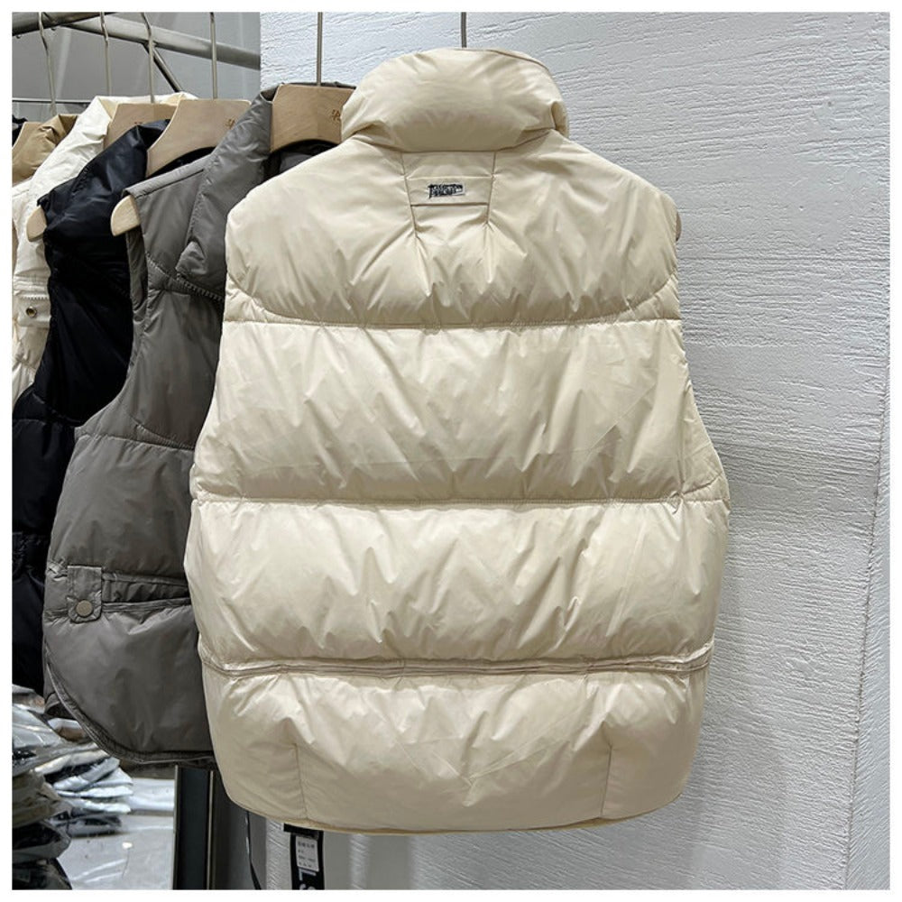 Sleeveless Puffer Vest Jacket for Women - Soraya