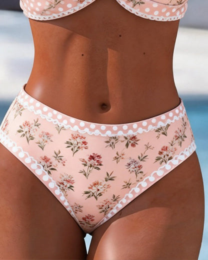 Bikini Trendy Blumen Print