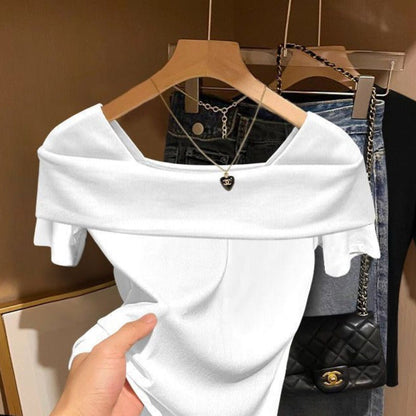 Off Shoulder Short Sleeve Top for Women - Alessia