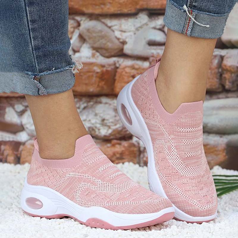 Lässige Atmungsaktive Sneakers Rosa