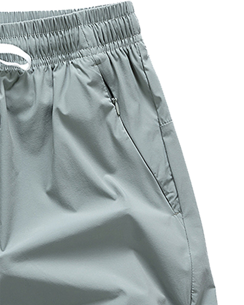 Shorts Männer Elastischer Bund Tasche Schnelltrocknend Eis-Seide Sport