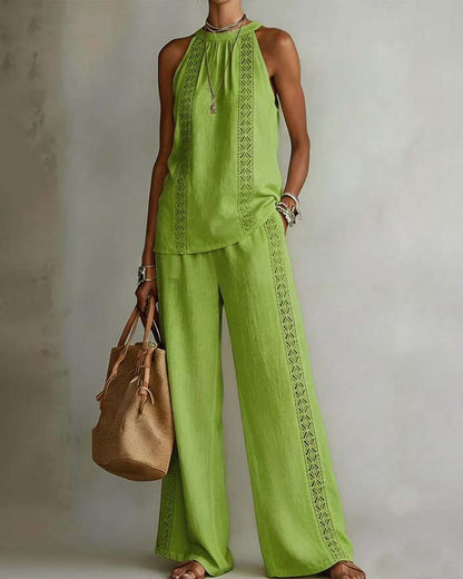 Zweiteiliger Set Hollow Out Halter