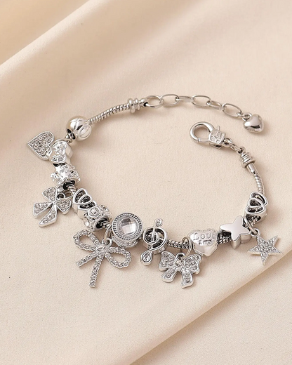 Armband Strass Schleife