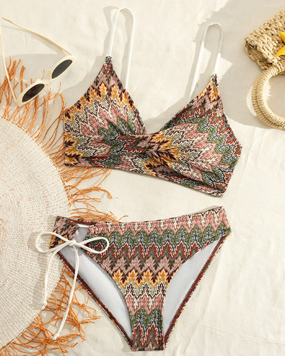 Bikini Druck Twist Dreieck